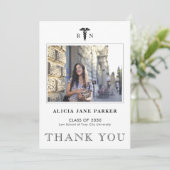 Afstuderen voor verpleegkundigen eenvoudige modern bedankkaart (Staand voorkant)