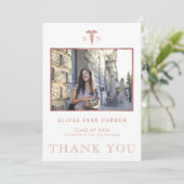 Afstuderen voor verpleegkundigen eenvoudige modern bedankkaart (Staand voorkant)