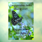 Afstuderen voor vlinder raamsticker (Vel 3)