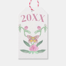 Afstuderen voor vlinders Cadeaulabel