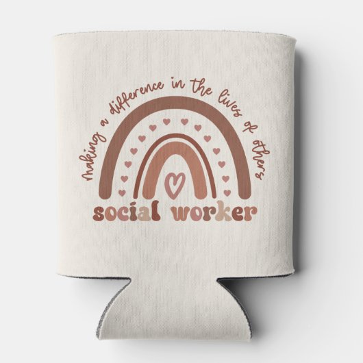 Afstuderen voor waardering van maatschappelijk wer blikjeskoeler (Achterkant)