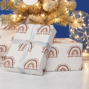 Afstuderen voor waardering van maatschappelijk wer cadeaupapier