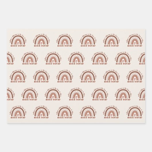 Afstuderen voor waardering van maatschappelijk wer inpakpapier vel (Voorkant 3)