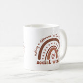 Afstuderen voor waardering van maatschappelijk wer koffiemok (Voorkant rechts)