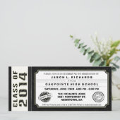 Afstuderen voor zwart-wit kaart (Staand voorkant)