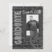  Afstuderen voor zwarte en witte foto Kaart (Voorkant)