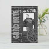  Afstuderen voor zwarte en witte foto Kaart (Staand voorkant)