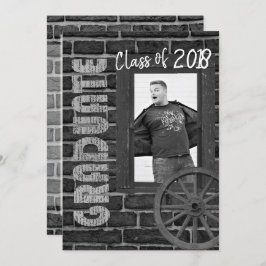 Afstuderen voor zwarte en witte foto Kaart