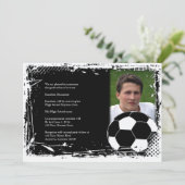 Afstuderen voor zwarte en witte golfslag kaart (Staand voorkant)