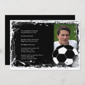 Afstuderen voor zwarte en witte golfslag kaart (Voorkant / Achterkant)