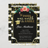 Afstuderen voor zwarte en witte strepen kaart (Voorkant / Achterkant)