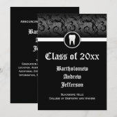 Afstuderen voor zwarte en witte tandheelkunde, 5x7 kaart (Voorkant / Achterkant)