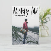 Afstuderen voor zwarte penselen kaart (Staand voorkant)