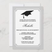 Afstuderen voor zwarte schoolkleuren van Ribbon Kaart (Achterkant)