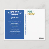 Afstuderen Vrede uit 8e graadpartij Briefkaart (Achterkant)