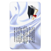 Afstuderen vriend gedicht magneet (Verticaal)