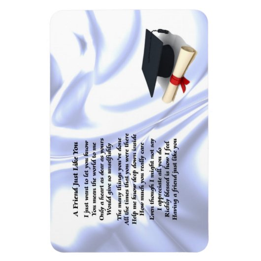 Afstuderen vriend gedicht magneet (Verticaal)