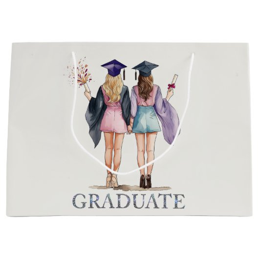 Afstuderen vrienden groot cadeauzakje (Voorkant)