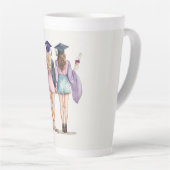 Afstuderen vrienden latte mok (Rechterhoek)