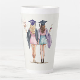 Afstuderen vrienden latte mok