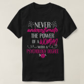 Afstuderen vrouwen PhD PsyD T-shirt (Design voorkant)
