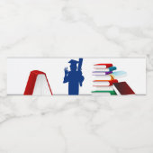 Afstuderen Waterfles Etiket (Enkel label)