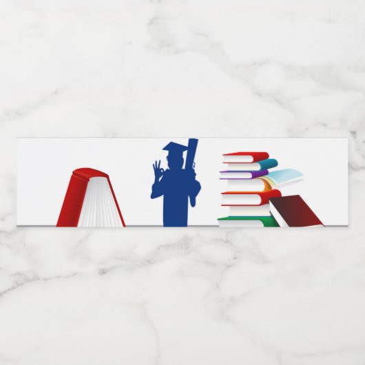 Afstuderen Waterfles Etiket (Enkel label)