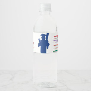 Afstuderen Waterfles Etiket