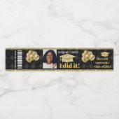 Afstuderen Waterflesetiketten (b11) Waterfles Etiket (Enkel label)