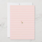 Afstuderen Waterverf Blush Pink Floral Script Kaart (Achterkant)