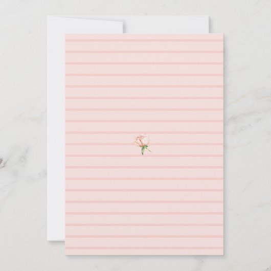 Afstuderen Waterverf Blush Pink Floral Script Kaart (Achterkant)