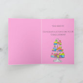 Afstuderen Waterverf cupcakes Kaart (Binnen)