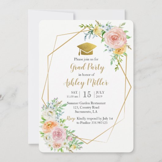 Afstuderen Waterverf fotokaart Kaart (Voorkant)