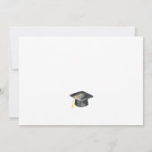 Afstuderen Waterverf Wildbloemen Foto Kaart (Achterkant)