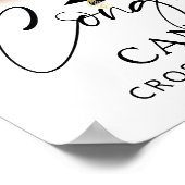 Afstuderen Welkom 2 Foto's Script Gefeliciteerd Poster (Hoek)