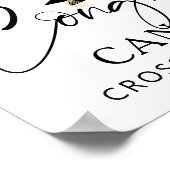 Afstuderen Welkom 3 Foto's Script Gefeliciteerd Poster (Hoek)