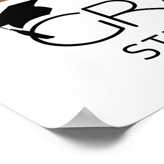 Afstuderen Welkom Boog Foto Gefeliciteerd Afstuder Poster (Hoek)