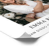 Afstuderen Welkomstbord, Afstuderen Tafelteken Poster (Hoek)