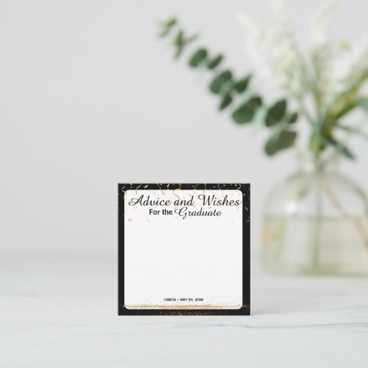 Afstuderen Wens en Advies Kaart (Staand voorkant)