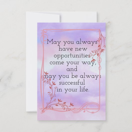 Afstuderen wens kaart (Achterkant)