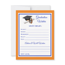 Afstuderen wensen en advies | Blauw en Sinaasappel