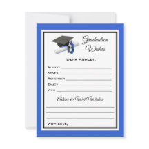 Afstuderen wensen en advies | Zwart-blauw