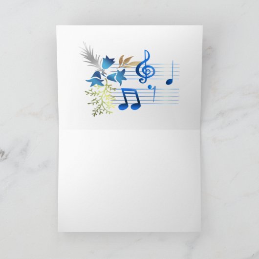 Afstuderen Wenskaart Feestdagen Kaart (Binnen)