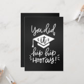 Afstuderen Wenskaart Kaart (Voorkant / Achterkant in situ)