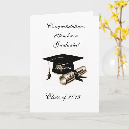 AFSTUDEREN WENSKAART KAART (Gele Bloem)