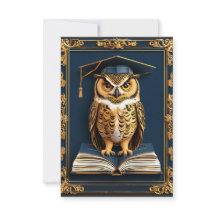 Afstuderen wenst Uil Dragen Afstuderen Pet