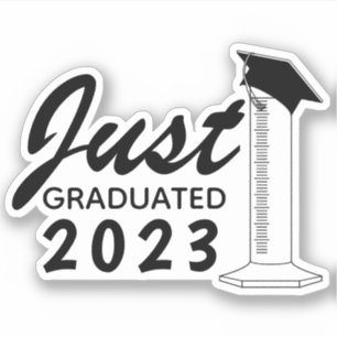 Afstuderen Wetenschap afgestudeerd Cylinder Pet Ja Sticker