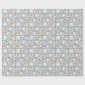 Afstuderen White Opal Chic Polka Dot Afstuderen Cadeaupapier (Vlak)