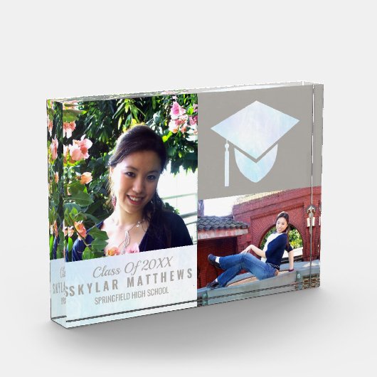 Afstuderen White Opal Chic Trendy Keepomwille Fotoblokken (Links)
