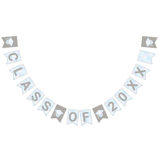 Afstuderen White Opal Party Signs Class of Year Vlaggetjes (Alle)